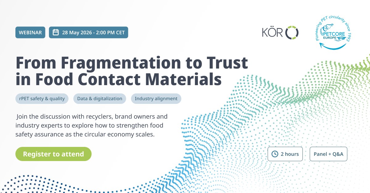 Online Webinar 2026 “PETCORE EUROPE: INNOVATIONS IN THE PET VALUE CHAIN” 